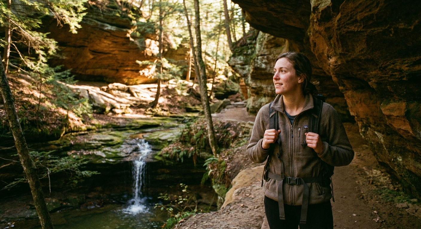 Illustration for section: Starved Rock State Park: free entry, canyon hikes, 90 minutes out.